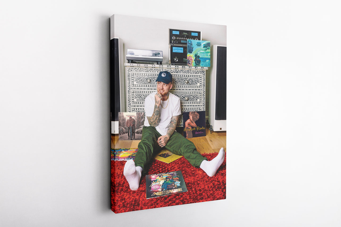 Mac Miller Poster with Albums Poster Rapper Canvas Wall Art Home Decor Framed Art