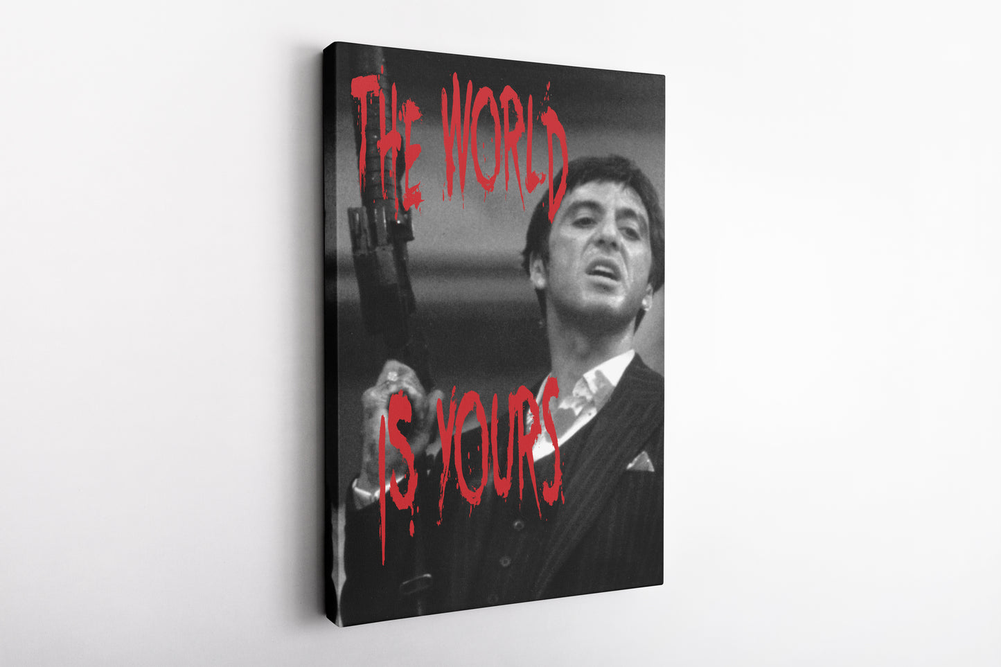 Scarface Poster Tony Montana Quote Hand Made Posters Canvas Wall Art Home Decor