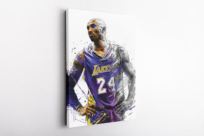 Kobe Bryant Basketball Player Poster Canvas Poster Wall Art Print Home Decor Framed Art