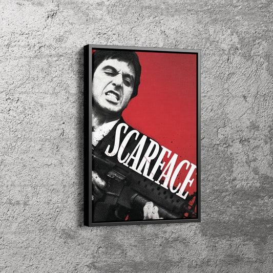 Scarface Movie Poster Canvas Wall Art Home Decor Framed Art