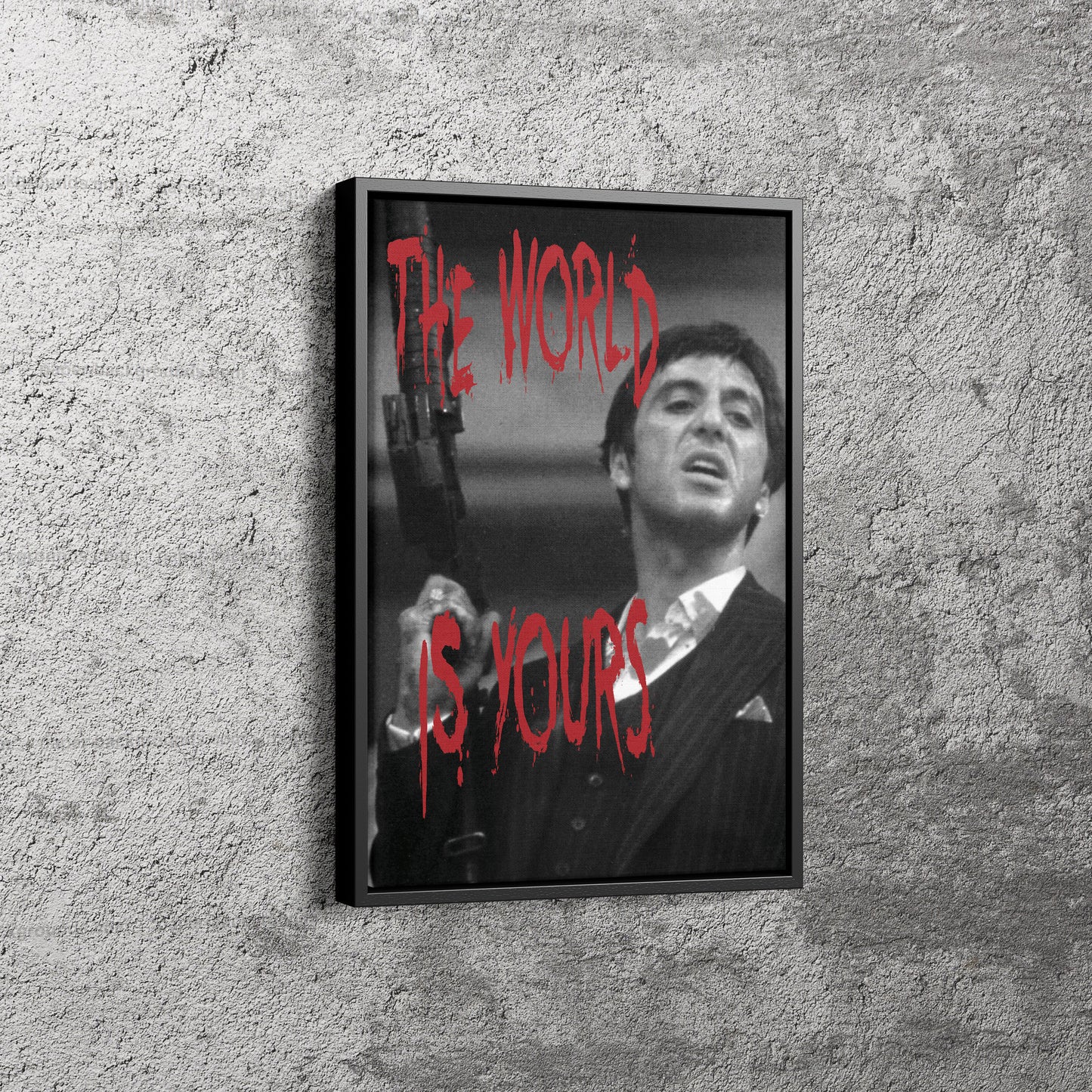 Scarface Poster Tony Montana Quote Hand Made Posters Canvas Wall Art Home Decor