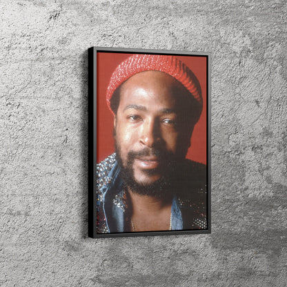 Marvin Gaye Poster American Singer Canvas Wall Art Home Decor Framed Art