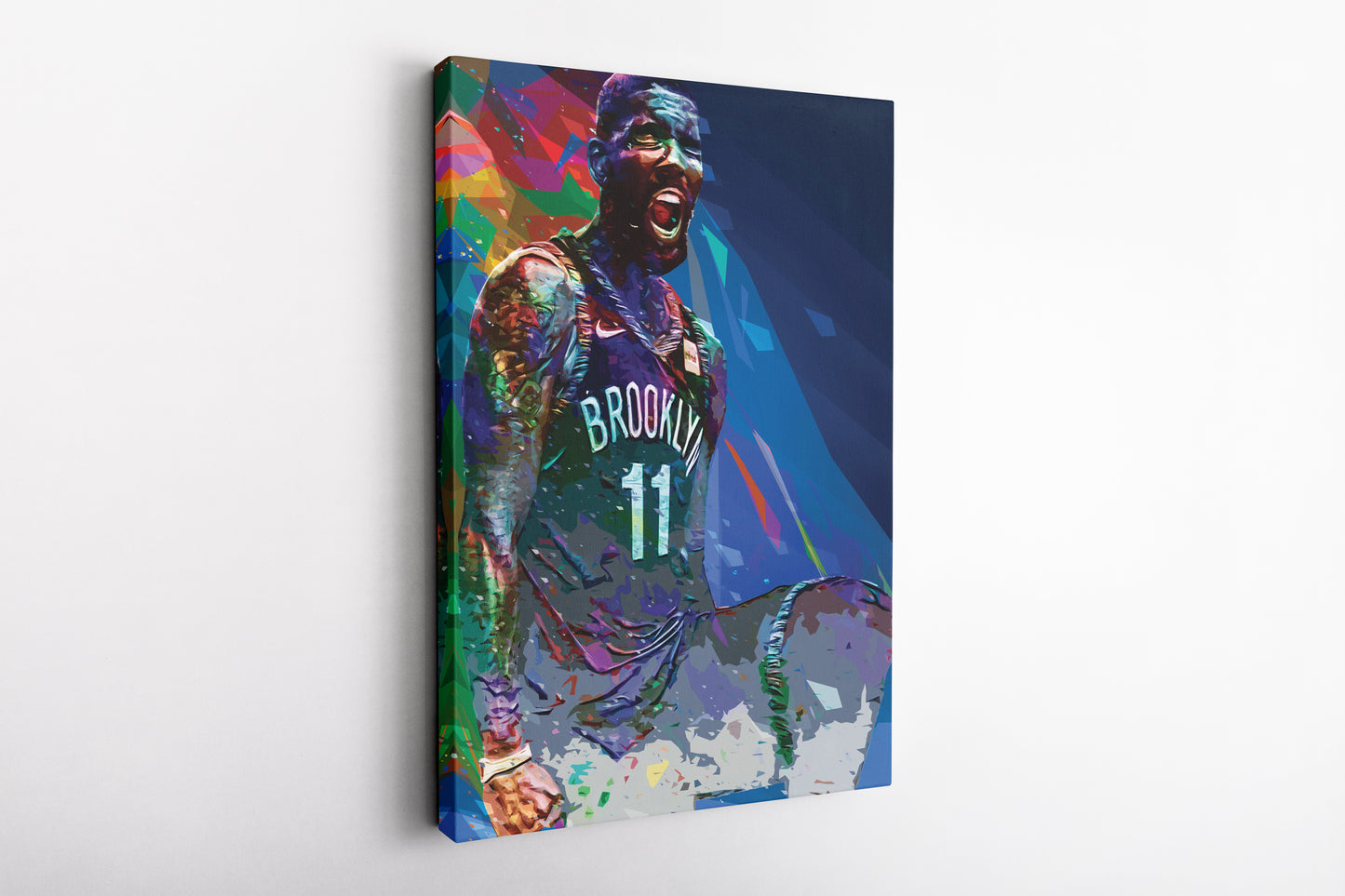 Kyrie Irving Pop Art Poster Brooklyn Nets Football Canvas Wall Art Home Decor Framed Art