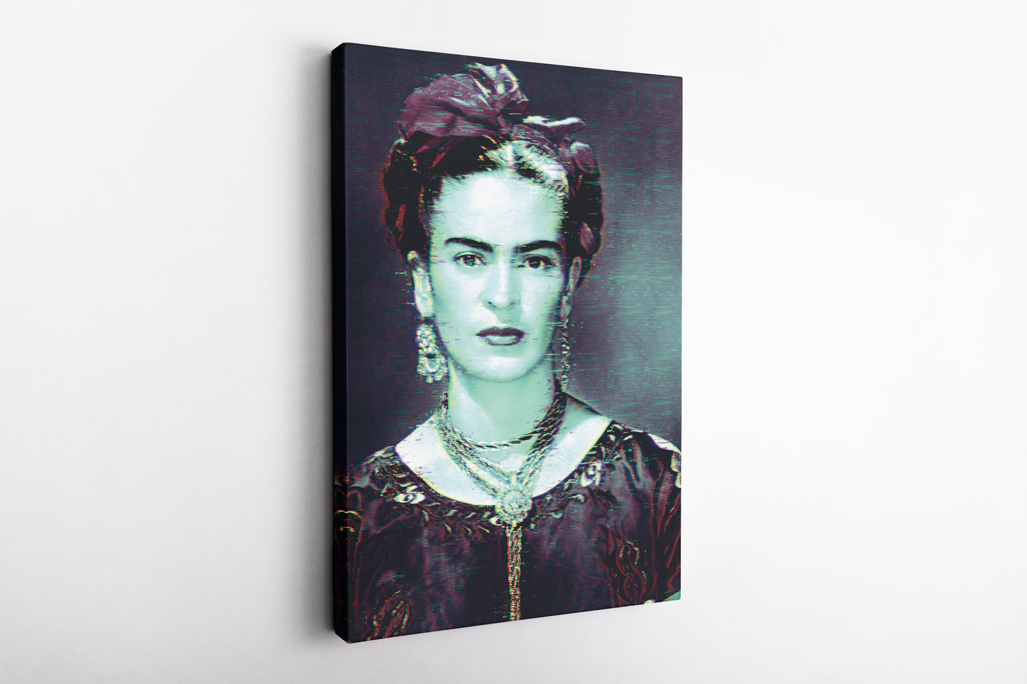 Frida Kahlo Glitch Poster Painter Canvas Wall Art Home Decor Framed Art