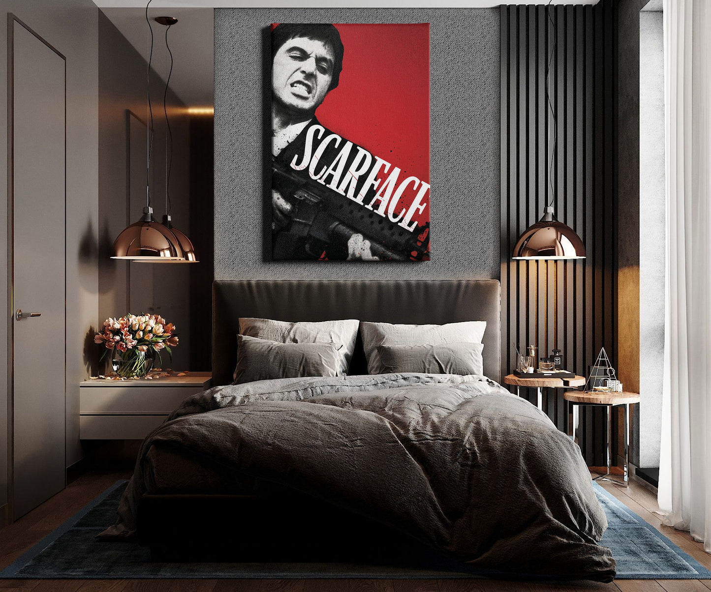 Scarface Movie Poster Canvas Wall Art Home Decor Framed Art