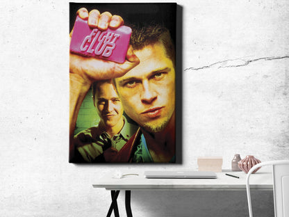 Fight Club Movie Poster Canvas Wall Art Home Decor Framed Art