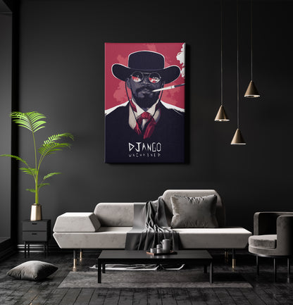 Django Unchained Poster illustration Wall Art Home Decor Hand Made