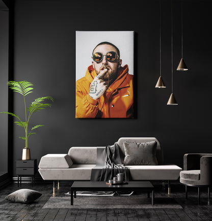 Mac Miller Poster Rapper Hand Made Posters Canvas Wall Art Home Decor Framed Art