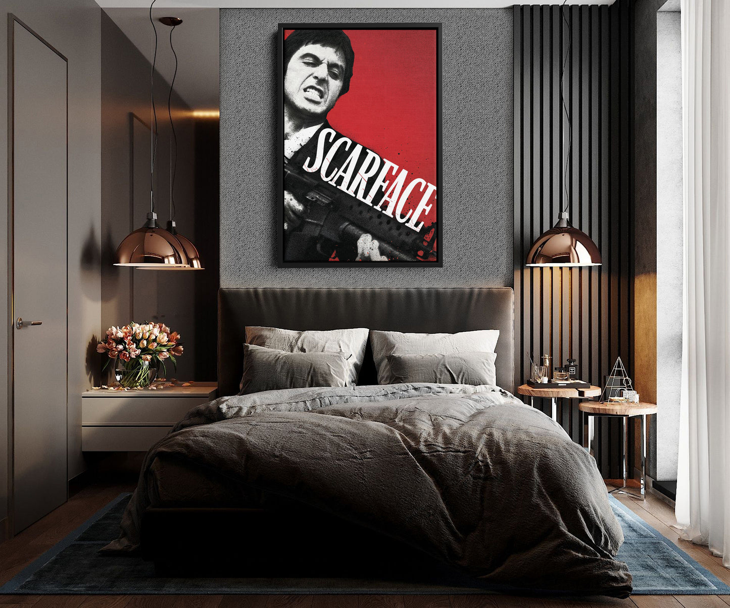 Scarface Movie Poster Canvas Wall Art Home Decor Framed Art