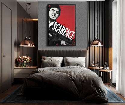 Scarface Movie Poster Canvas Wall Art Home Decor Framed Art