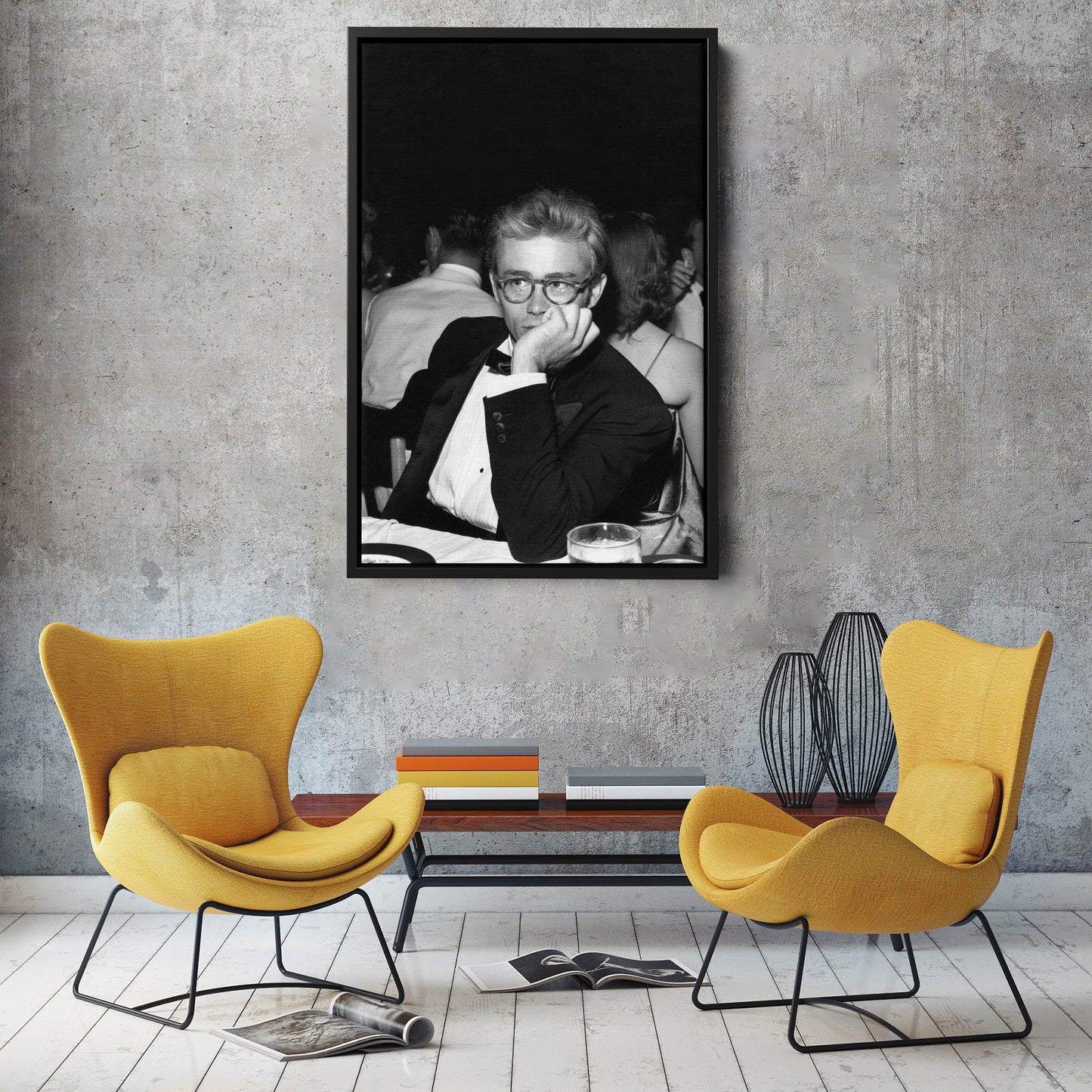 James Dean Poster American Actor Canvas Wall Art Home Decor Framed Art Poster for Home