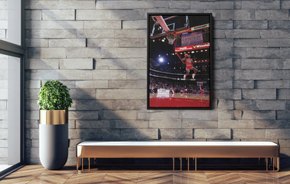 Jordan Poster Slam dunk Basketball Canvas Wall Art Home Decor Framed Art