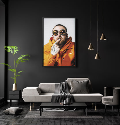 Mac Miller Poster Rapper Hand Made Posters Canvas Wall Art Home Decor Framed Art