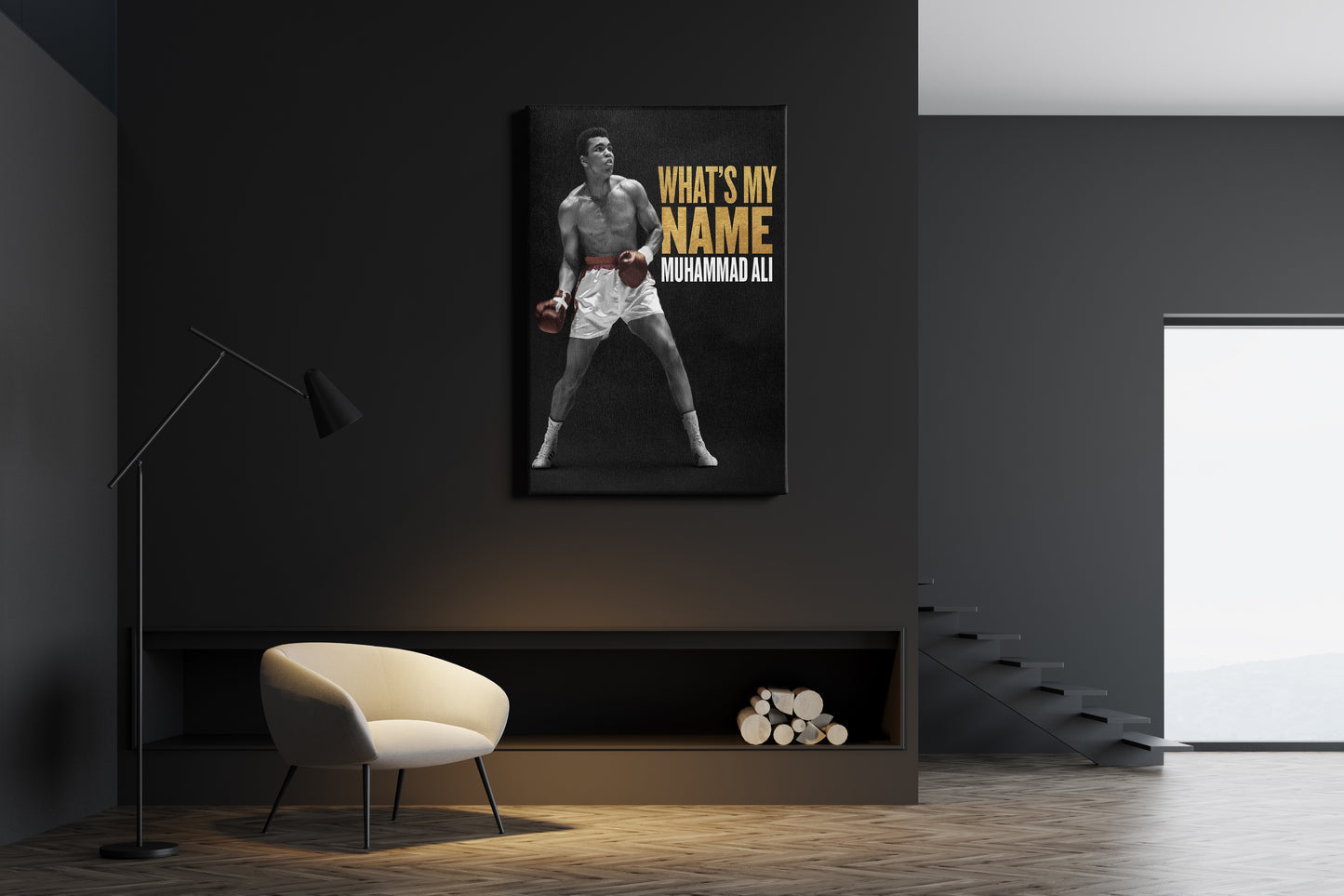 Muhammad Ali Poster What is my name Boxing Canvas Poster Wall Art Print Home Decor Framed Art