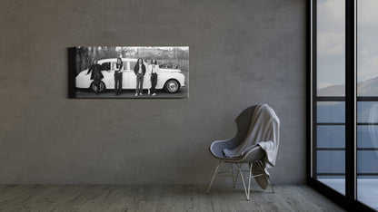 The Beatles Car Music Group Canvas Wall Art Home Decor Framed Art