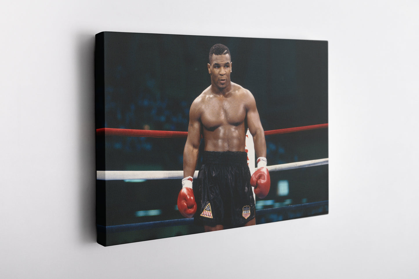 Mike Tyson Poster Standing Iron Mike Boxing Canvas Wall Art Home Decor Framed Art