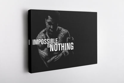 Muhammad Ali Poster Quote Canvas Wall Art Home Decor Framed Art