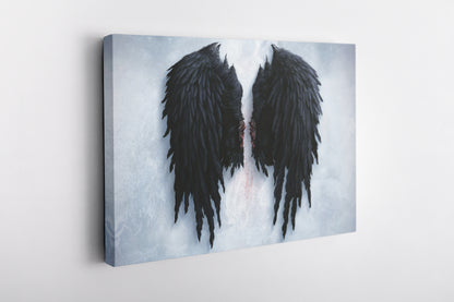 Banksy Angel Black Wings Poster Street art Graffity Hand Made Posters Canvas Print Wall Art Home Decor