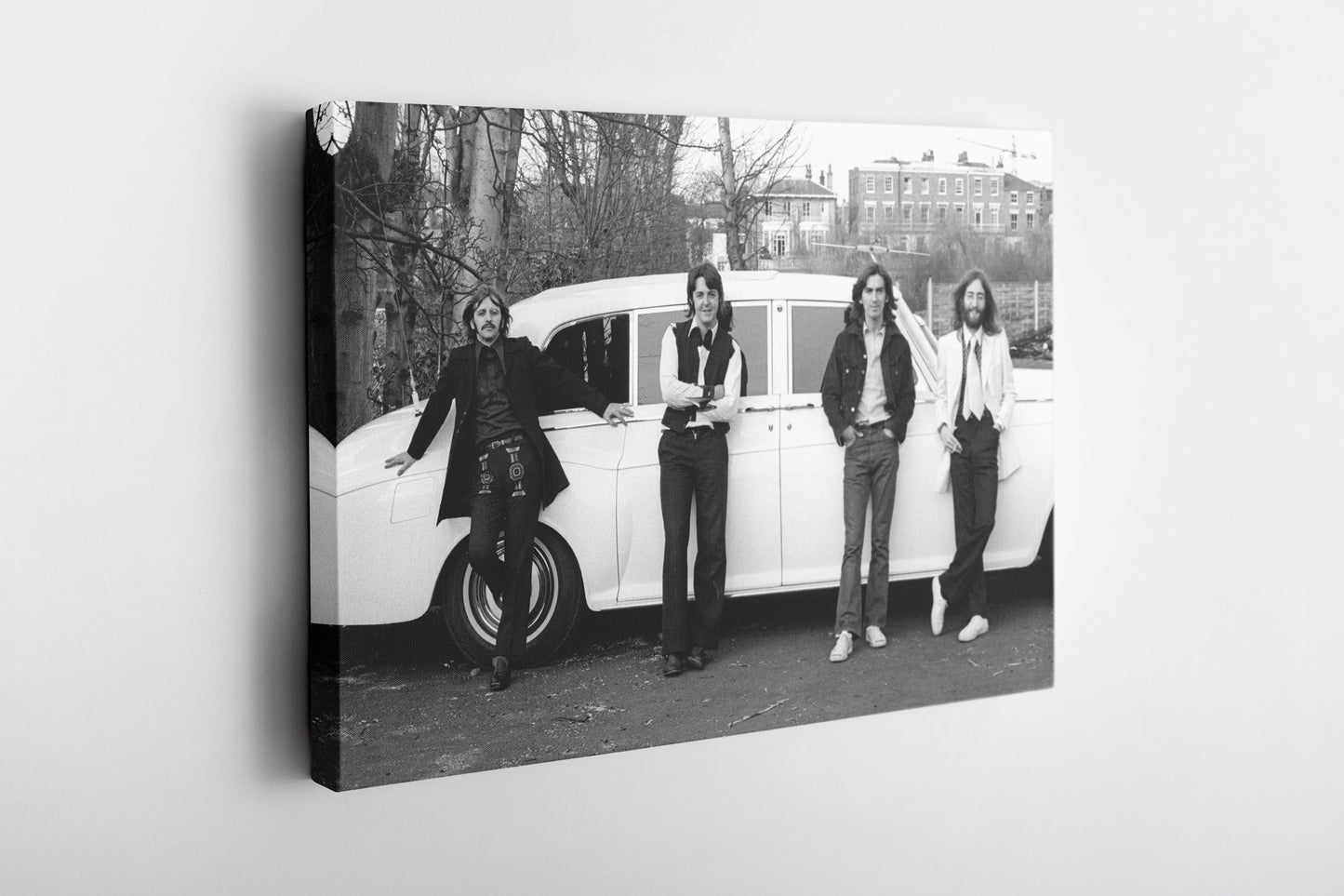 The Beatles Car Music Group Canvas Wall Art Home Decor Framed Art