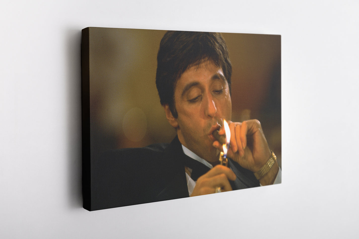 Scarface Tony Montana Poster Smoking Canvas Wall Art Home Decor Framed Art