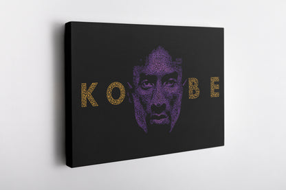 Kobe Bryant Graphical Effect Canvas Poster Wall Art Print Home Decor Framed Art