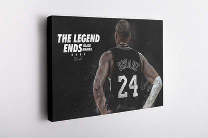 Kobe Braynt - Black Mamba- The Legend Canvas Poster Wall Art Print Home Decor Framed Art