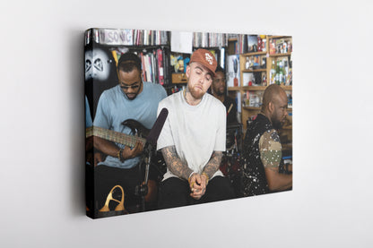 Mac Miller Poster Rapper Great Man Wall Art Home Decor Hand Made Canvas Print