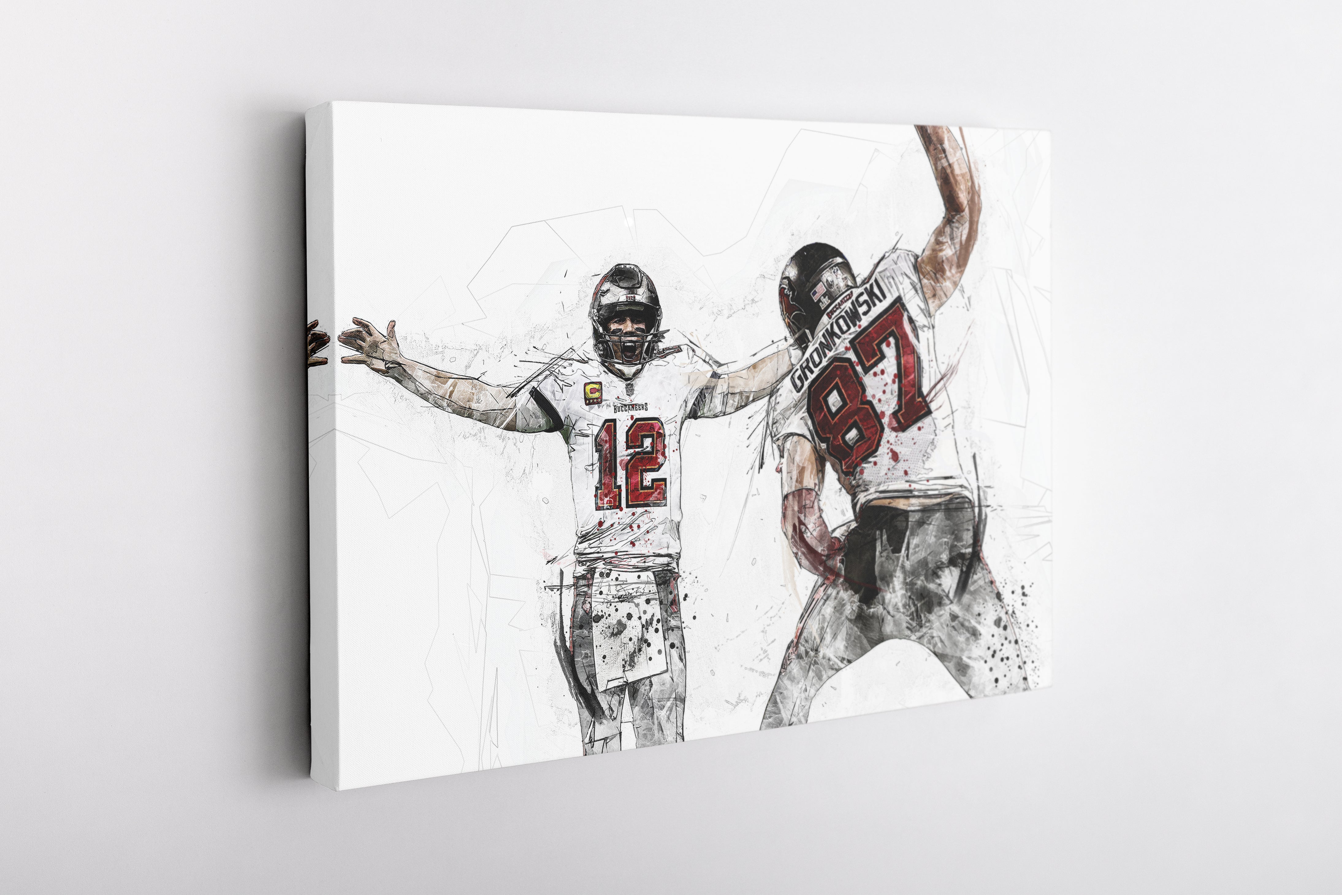 Tom Brady & Rob Gronkowski Tampa Bay Buccaneers 24.25'' x 35'' Framed  Players Only Poster