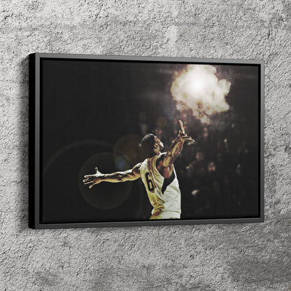 Lebron James Poster Basketball Effect Canvas Wall Art Home Decor Framed Art