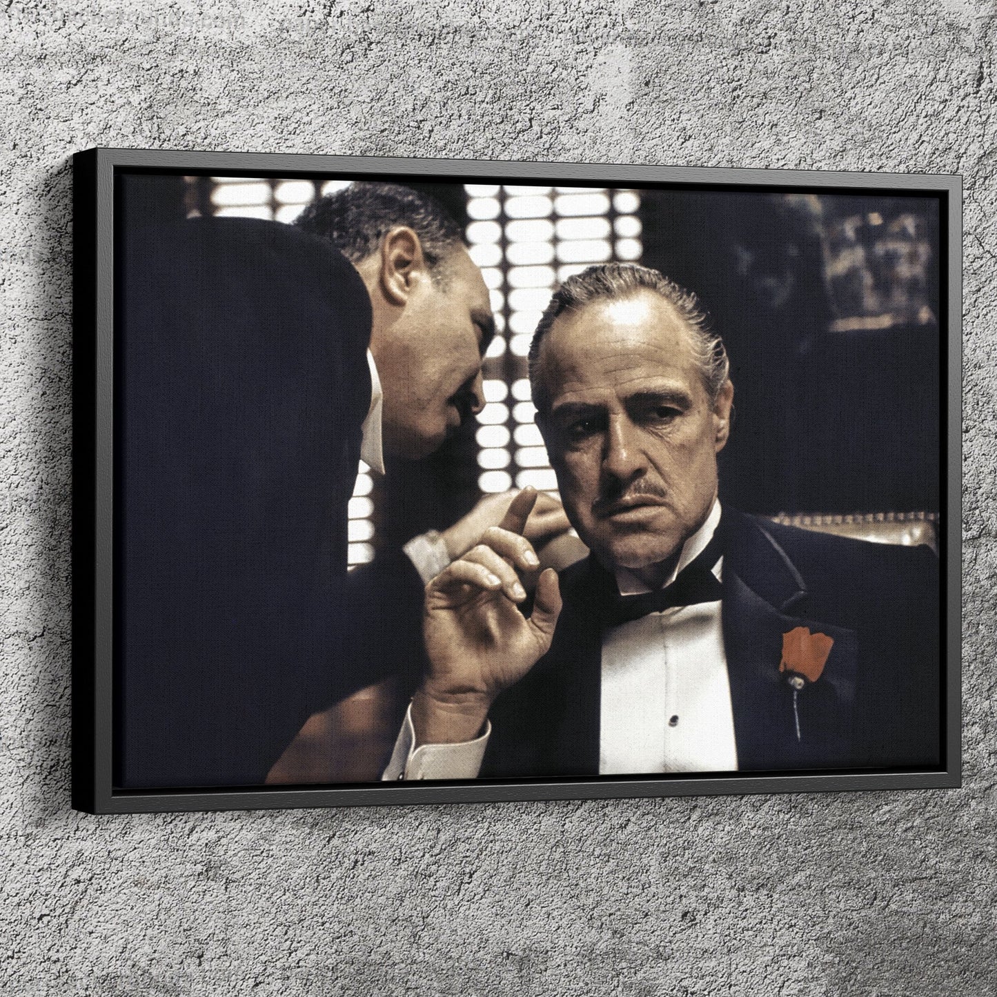 The Godfather Poster Vito Corleone Movie Scene Canvas Wall Art Home Decor Framed Art