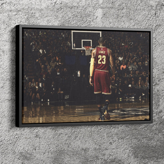 Lebron James Poster Cavaliers Fans Canvas Wall Art Home Decor Framed Art