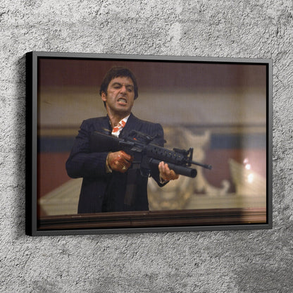 Scarface Poster Tony Montana Gangsta Movie Canvas Wall Art Home Decor Framed Art