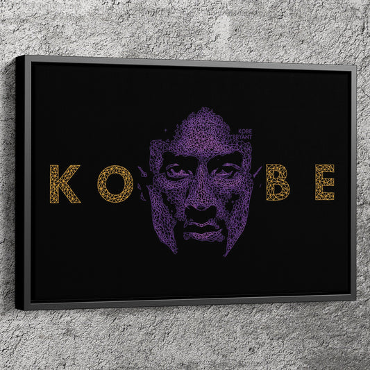 Kobe Bryant Graphical Effect Canvas Poster Wall Art Print Home Decor Framed Art