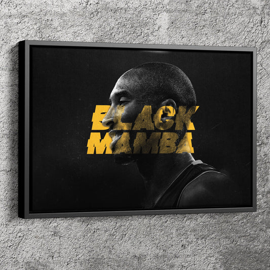 Kobe Bryant Poster Mamba Forever Canvas Poster Wall Art Print Home Decor Framed Art