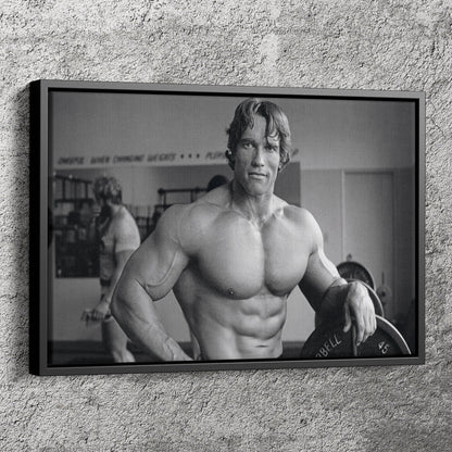 Arnold Schwarzenegger Poster Bodybuilding Canvas Wall Art Home Decor Framed Art