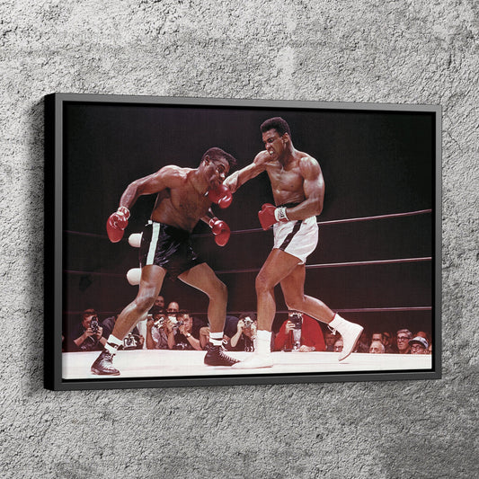 Muhammad Ali Poster Boxing Wall Art Home Decor Hand Made Canvas Print