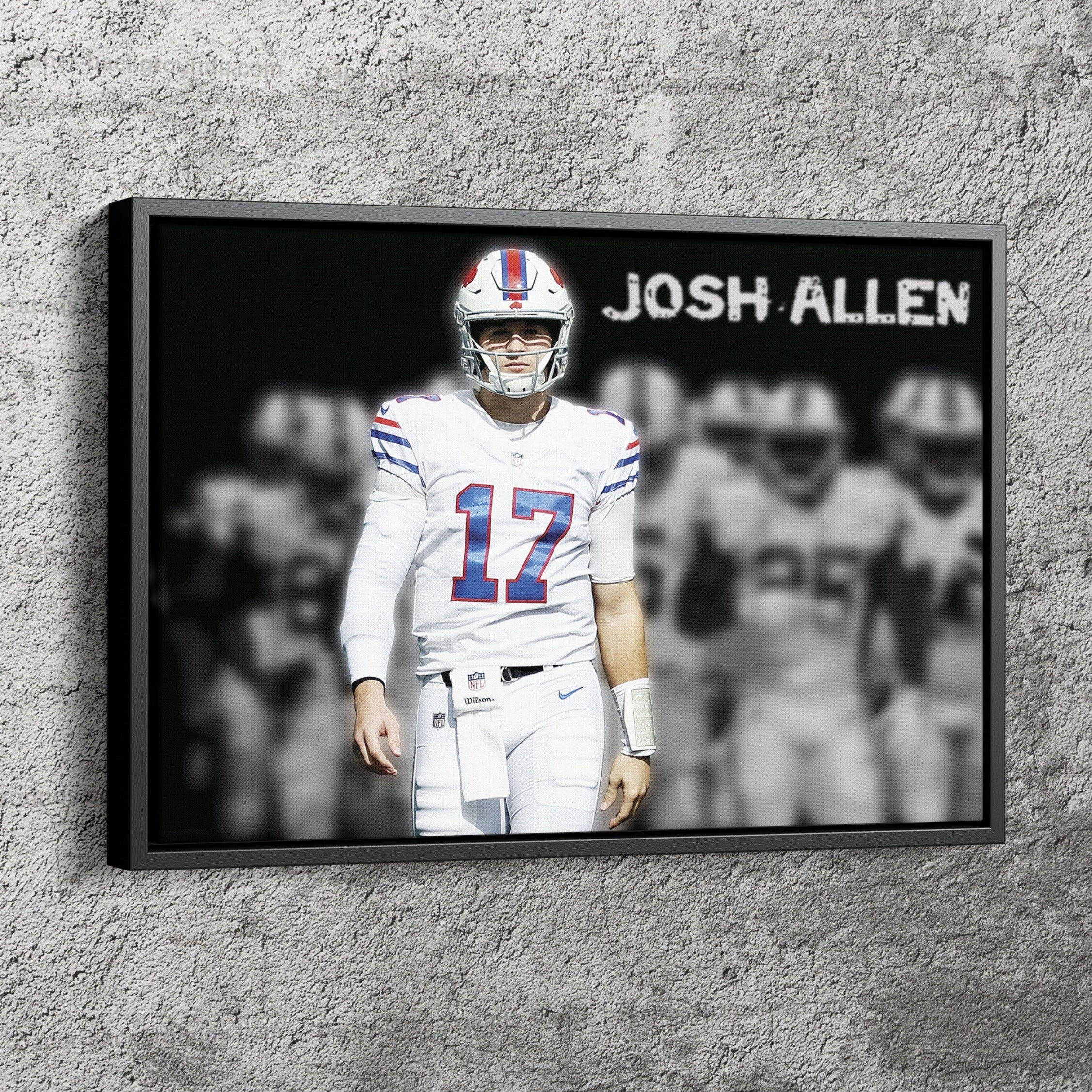 framed josh allen jersey