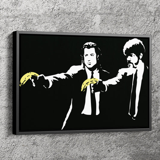 Pulp Fiction Poster Banana Gun Wall Art Canvas Print Canvas Home Decor