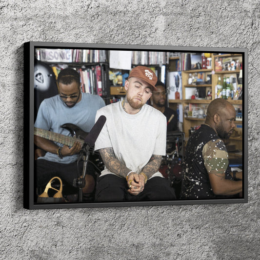 Mac Miller Poster Rapper Great Man Wall Art Home Decor Hand Made Canvas Print