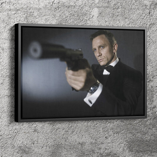 James Bond Poster Daniel Craig Canvas Wall Art Home Decor Framed Art