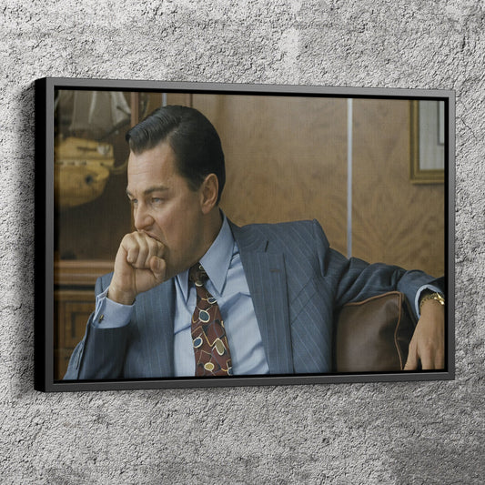 The Wolf of Wall Steet 'Leo Fist Bite' Poster Movie Canvas Wall Art Home Decor Framed Art