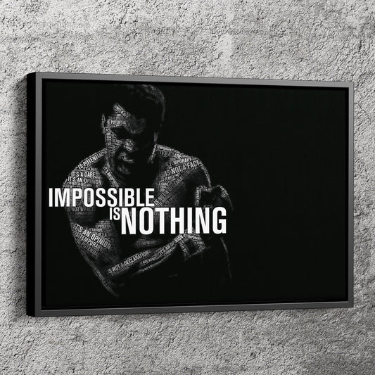 Muhammad Ali Poster Quote Canvas Wall Art Home Decor Framed Art