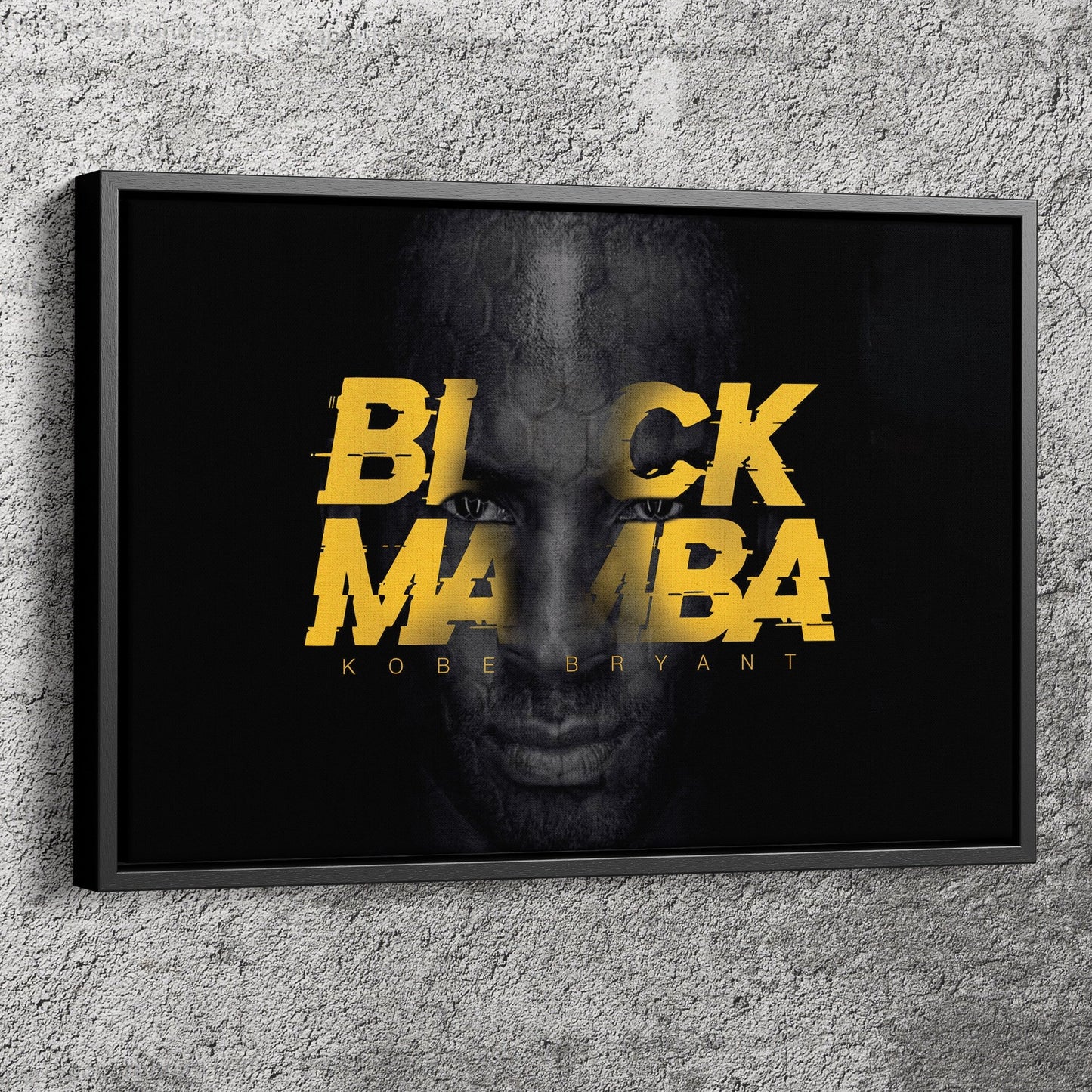 Kobe Bryant Poster Black Mamba Forever Canvas Poster Wall Art Print Home Decor Framed Art