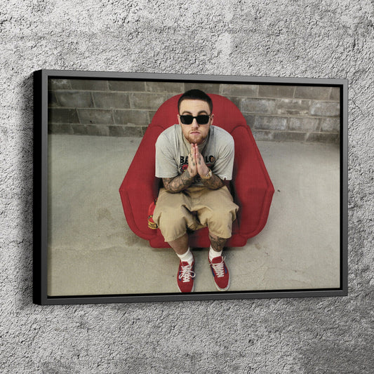 Mac Miller Poster American Rapper Top Man Canvas Wall Art Home Decor Framed Art