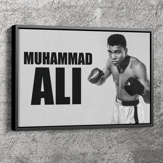 Muhammad Ali Young Poster Boxing Legend Canvas Wall Art Home Decor Framed Art