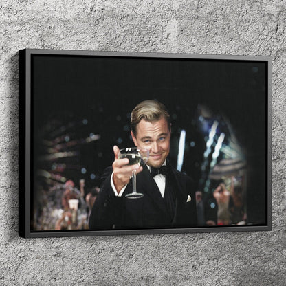 The Great Gatsby Poster Leonardo DiCaprio Movie Wall Art Canvas Canvas wall art Canvas wall decor Home Decor