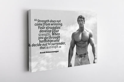 Arnold Schwarznegger Poster Quote Canvas Wall Art Home Decor Framed Art Poster for Home