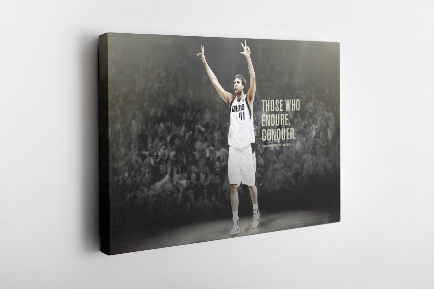 Dirk Nowitzki Poster Quotes Basketball Player Canvas Wall Art Home Decor Framed Art