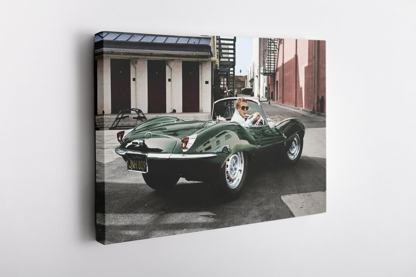 Steve McQueen Poster Jaguar XKSS Wall Art Canvas Canvas wall art Canvas wall decor Home Decor