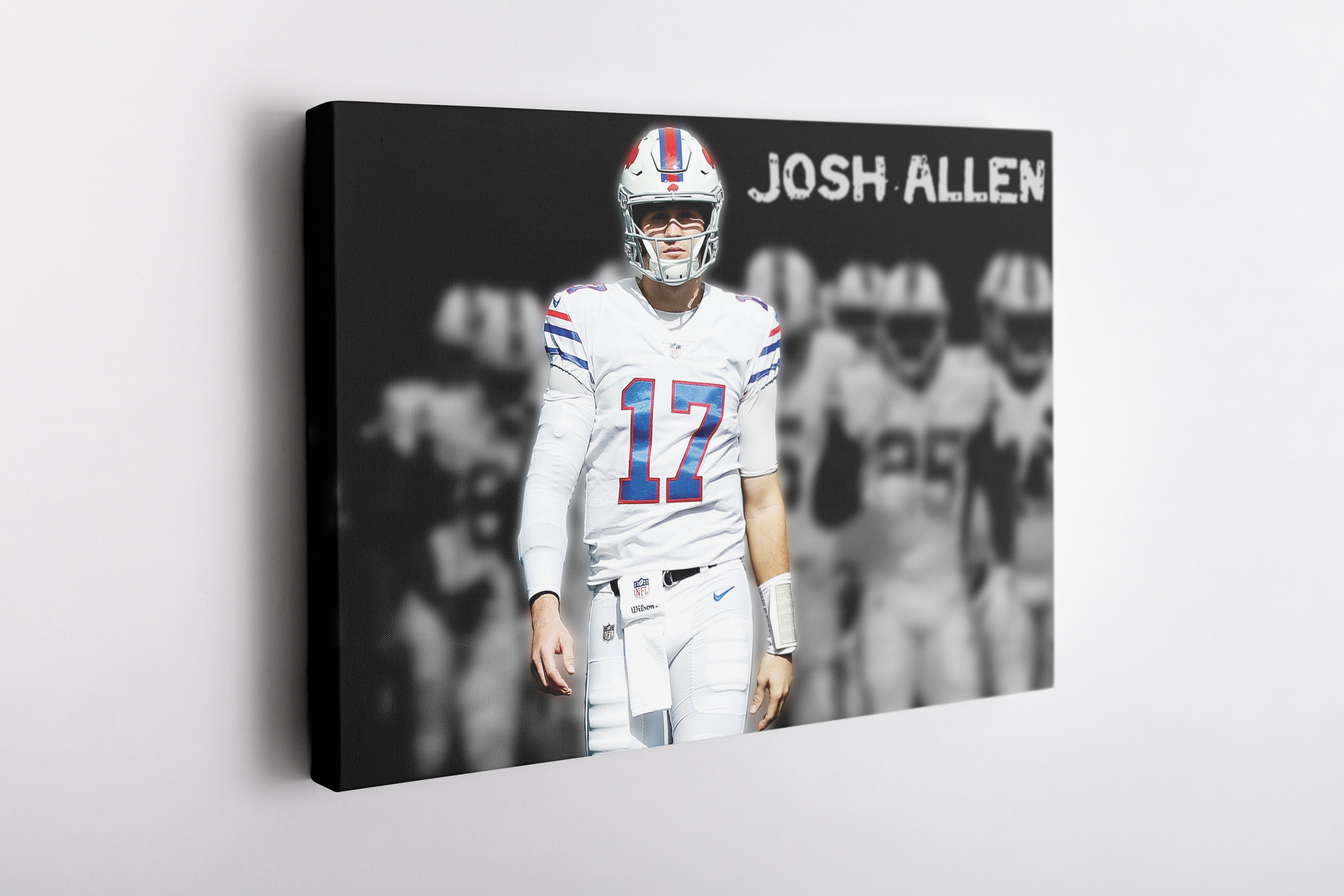 Josh Allen Poster Buffalo Bills Footbal Hand Made Posters Canvas